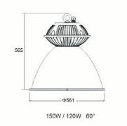 150W/120W/100W LED High Bay Light