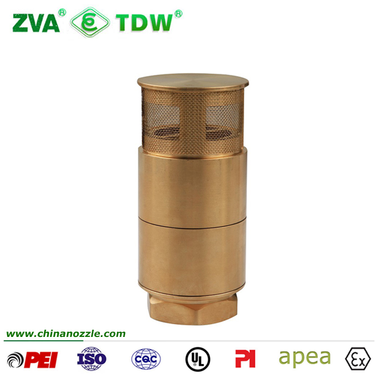 Tdw Brass Foot Check Valve for Fuel Dispenser Transfer Pipe 1-1/2