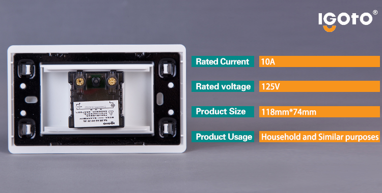 PC Material Touch Switch for Latin American Market