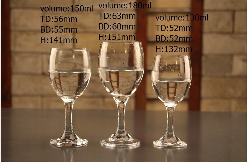 130ml 150ml 180ml Low Price Machine Wash Red Wine Glass Globet