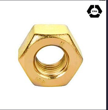 DIN439 Hex Thin Nut Yellow Zinc