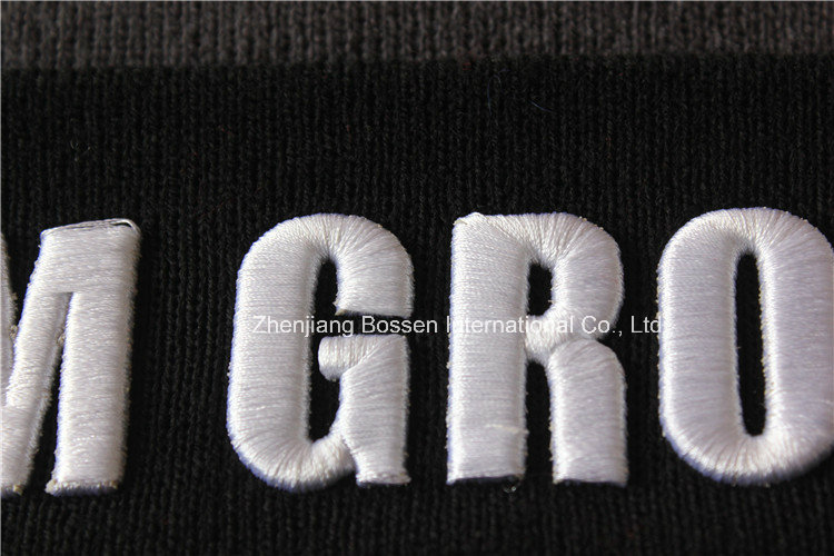 China Factory Cheap Warm Winter Acrylic Knit Beanie Black Embroidered Sports Beanie Hat