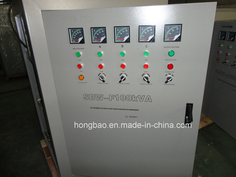 SBW-F Series Three-Phase Split-Phase Regulating Full-Automatic Compensated Voltage Stabilizer 100k