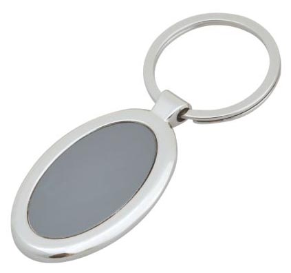 Hollow Keychain, Custom Blank Silver Plated Keyring (GZHY-KA-023)