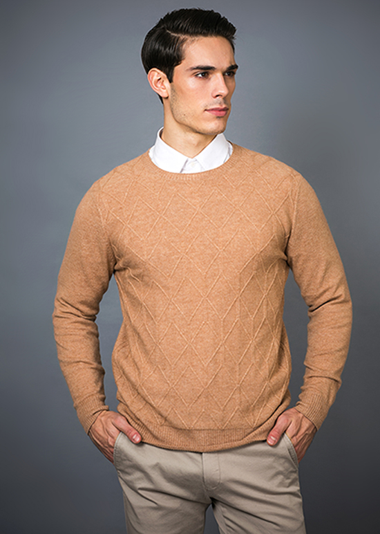 Men's Fashion Cashmere Blend Sweater 17brpv077