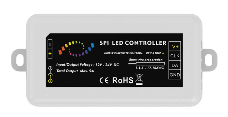 RF 2.4GHz Spi LED Controller IP20 RGB Controller with 5 Warranty Years Ce RoHS