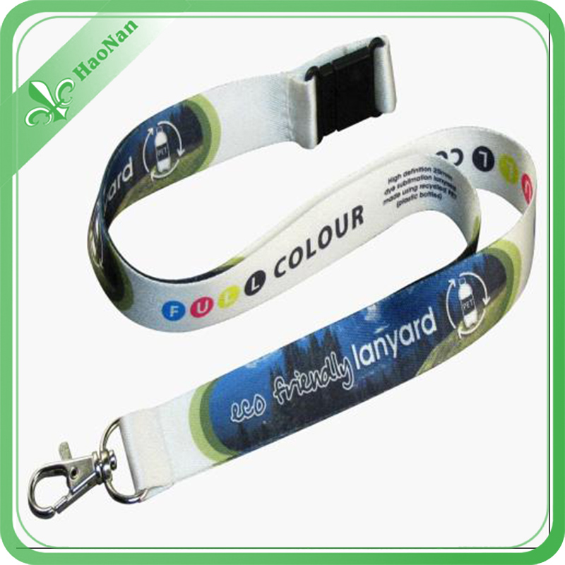 Polyester Material Lanyard with Sublimated Printing Logo