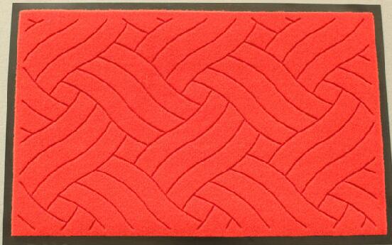 Anti-Slip Carved Door Mat with PVC Back for Elevator Corridor