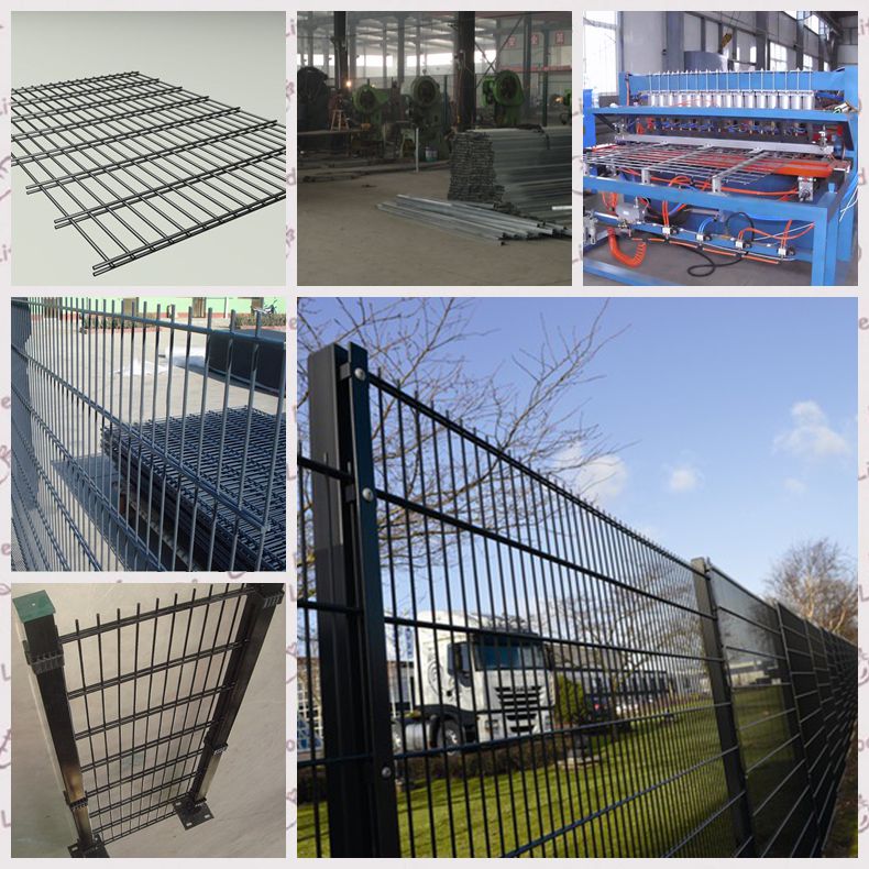 ISO 9001 Double Horizontal Welded Mesh Fencing