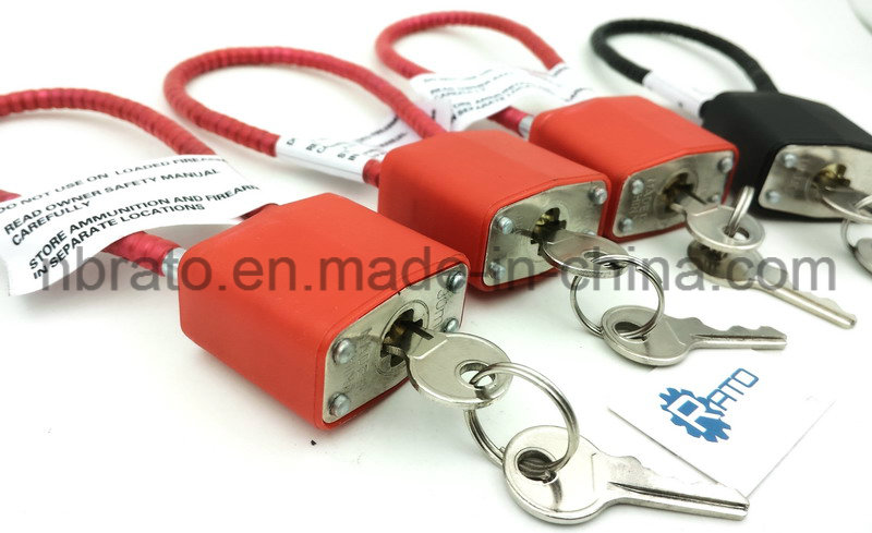 Promotion High Security Key Alike Cable Gun Lock