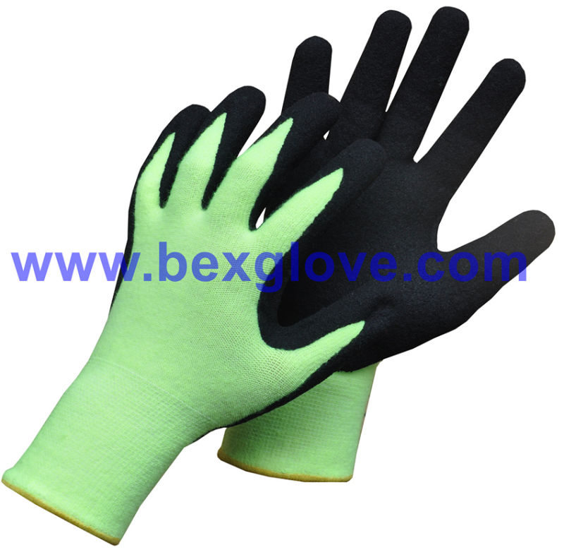 13 Gauge Thermal Acrylic/Spandex, Nitrile Coating, Sandy Finish Work Glove
