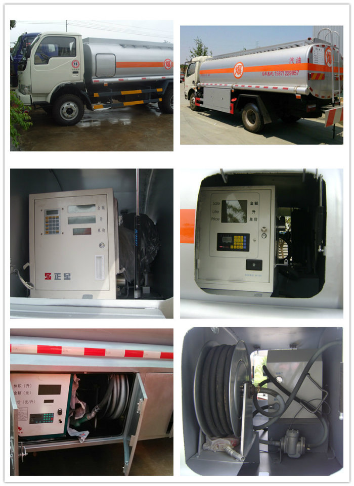 5000liter Dongfeng Cummins Fuel Bowser with Dispenser Machine