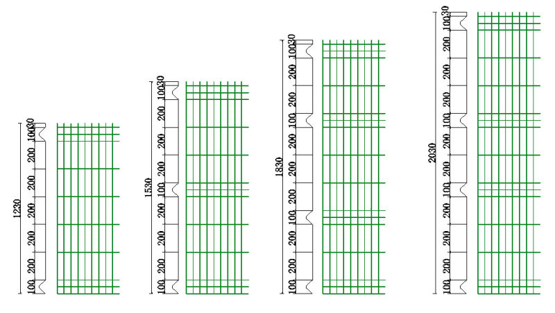 Hot Sale Powder or PVC Coated Galvanized Welded Wire Mesh Fence