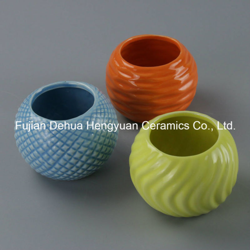 Household Decoration Color Ceramic Flower Pots, Color Ceramic Jar (home decoration)