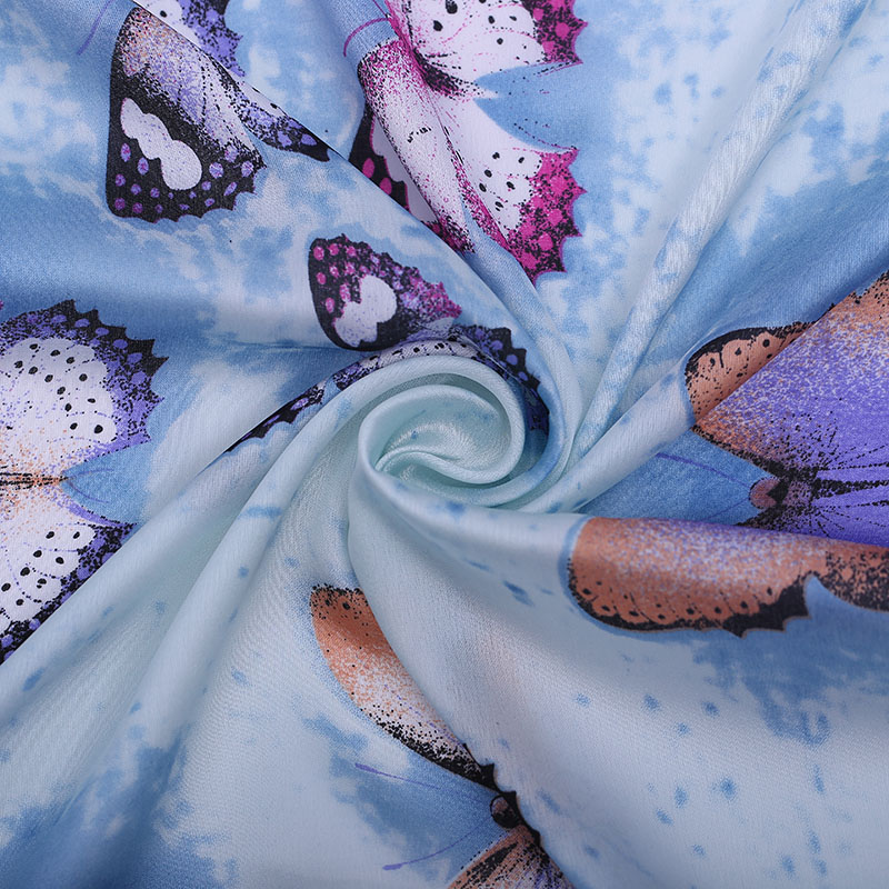 Fashion Style Polyester Butterfly Printed Scarf for Women