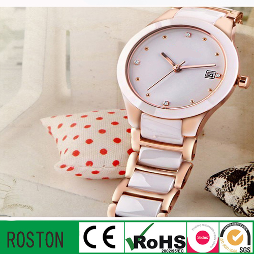 Quartz Movement Water Resistant Lady Fashion Watch