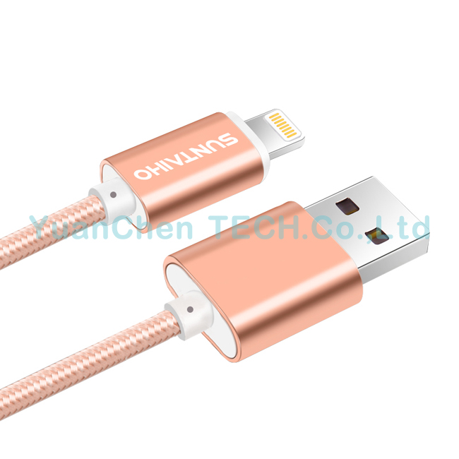 Mfi Data Charger USB Nylon Cord Original Cable for iPhone/iPad