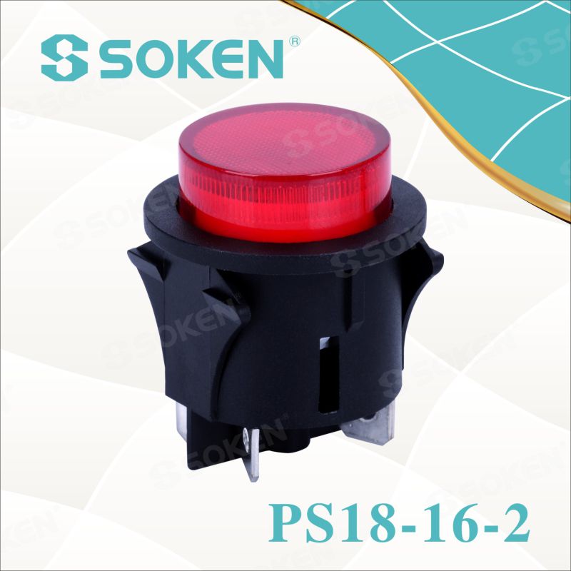 Round Light Push Button Switch