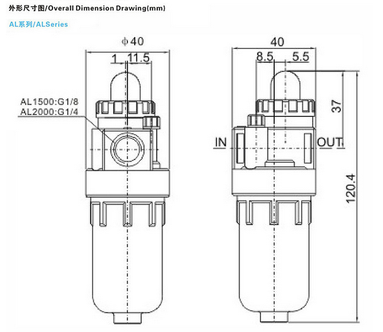 Compressed Pneumatic Filters and Regulators Al2000