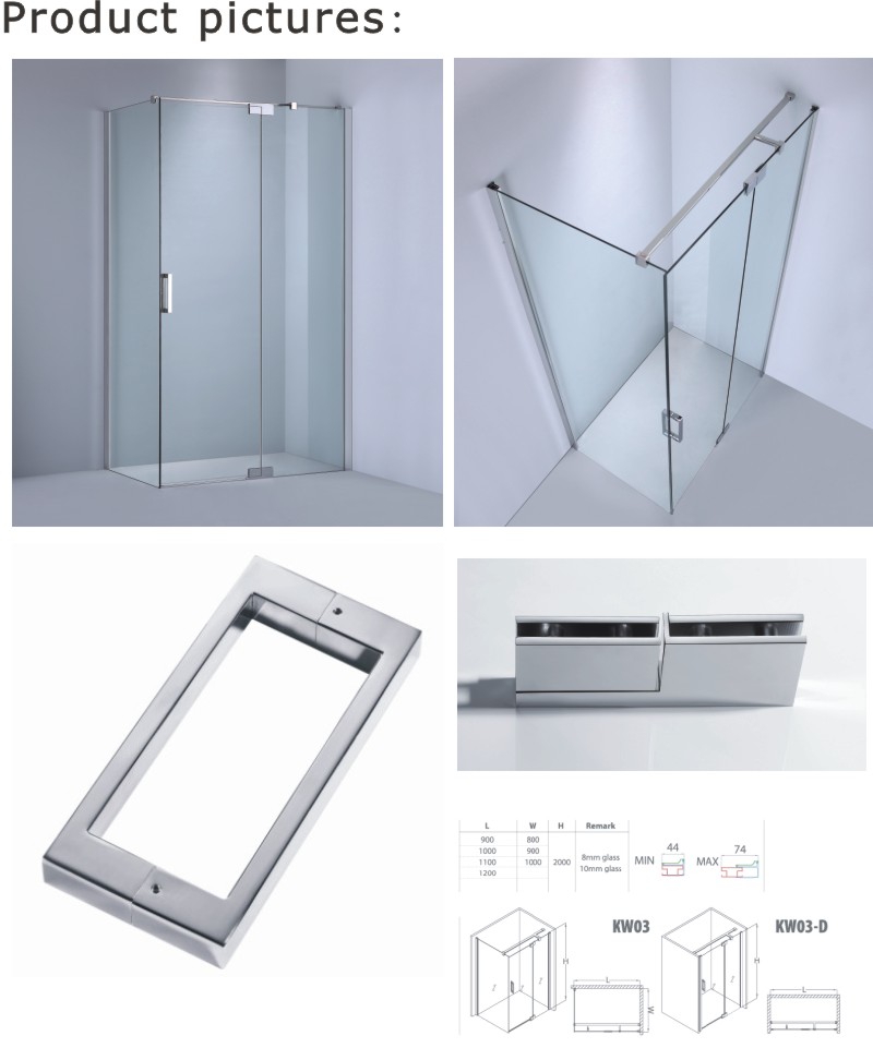 Hot Selling Shower Cabin with Adjustable Frame (AKW03)