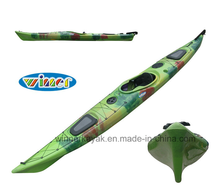 New Arrival Single Sit in Sea Kayak with Adjustable Pedals