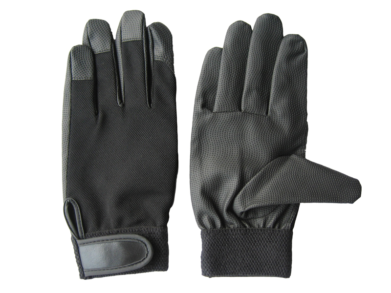 PU Palm Spandex Back Mechanic Glove-7401