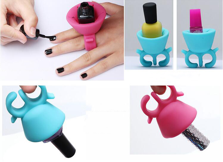 Practical Silicone Nail Polish Bottle Holder