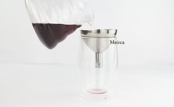 Stainless Steel Funnel Shape Wine Decanter Wine Funnel