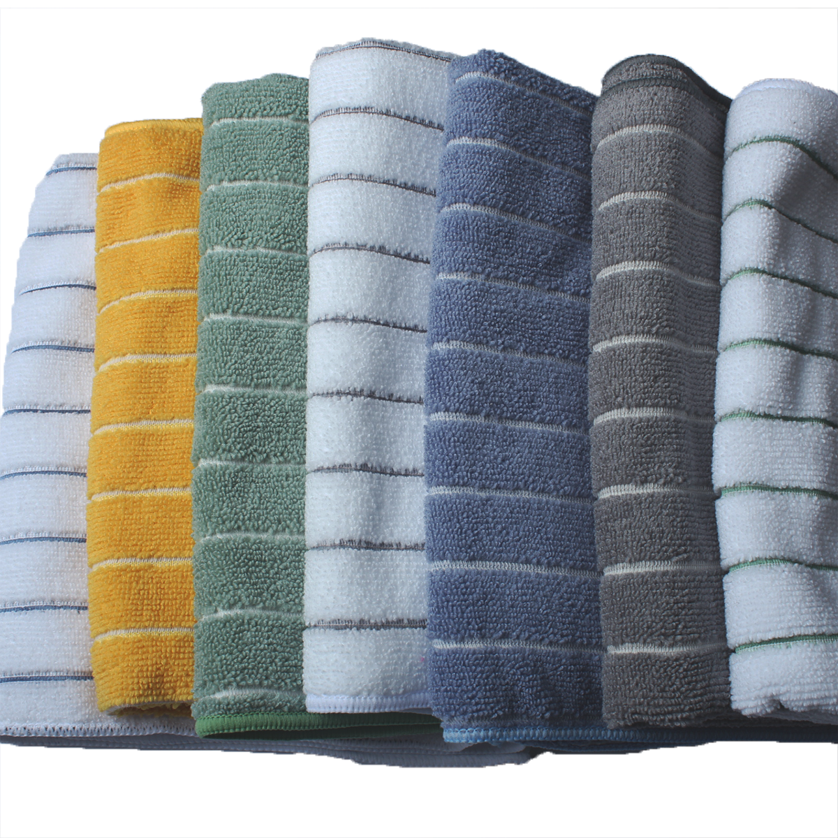 Microfiber Cleaning Cloths Stripe Towel