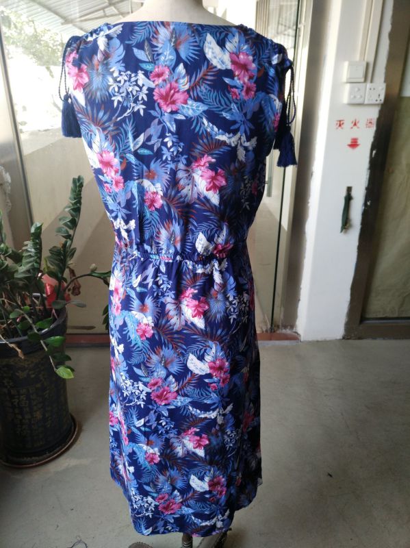 Fashion Flower Charming Lovely Ladies Dress