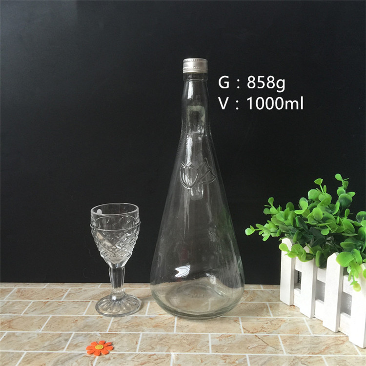 Glass Wine Bottle 1000ml on Sale