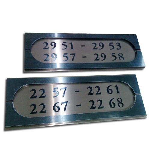 Steel Metal Build up House Building Lift Number Sign