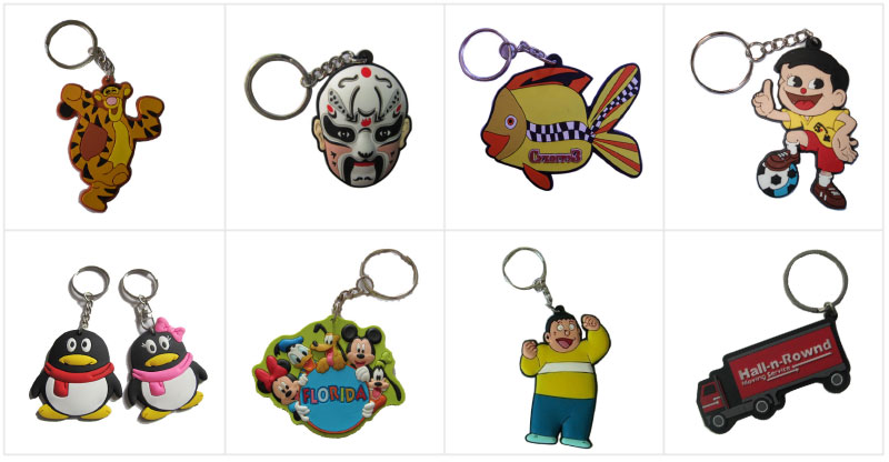 Promotional Gifts Rubber Key Chain for Gift (LM1791)