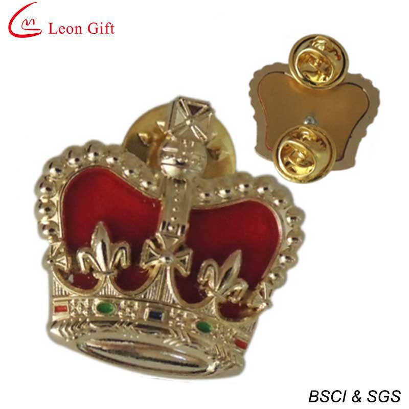 Custom Logo Gold Enamel Badge for Promotion Gifts (LM1046)