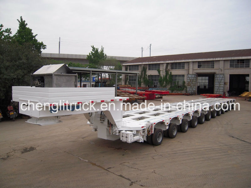 Heavy Duty Bridge Girder Transporter Hydraulic Modular Semi Trailer, Multi Axle Hydraulic Flatbed Trailer