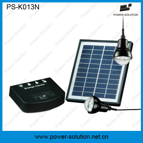 4W Portable Solar Emergency Light Kit with USB Solar Phone Charger