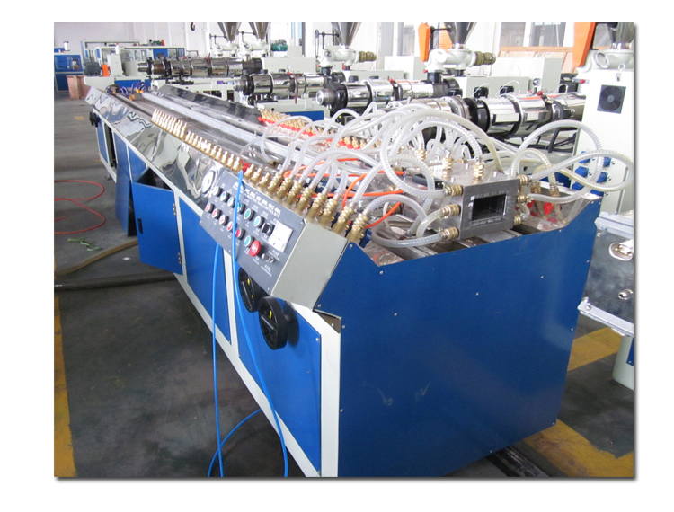 Conical Twin Screw Extruding Line for Decoration Profile/Corner Line/Panel/Trunking/Silding