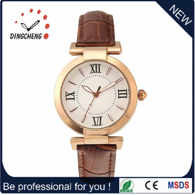 Multifunctional Dual Time Watches Big Face Watch High Quality with Leather Band