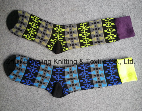 2016 Hot Selling Argyle Design Man Dress Socks