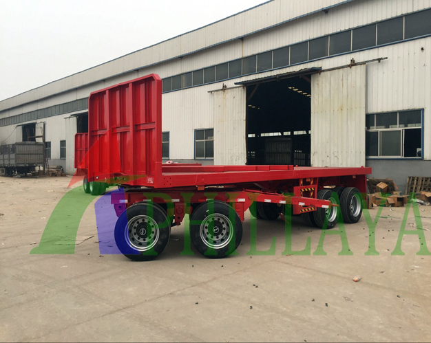 Stake Type Cargo Log Tranport Side Wall Flatbed Trailer