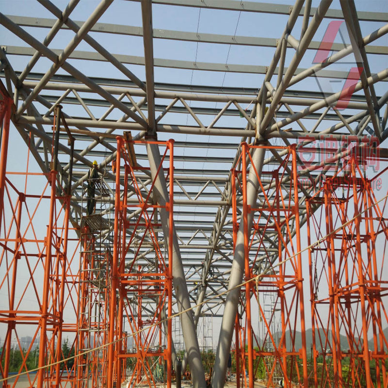 Steel Round Pipe Truss System for Toll Station Roofing