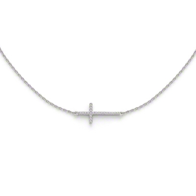 Fashion Cross Jewelry Sterling Silver Necklace