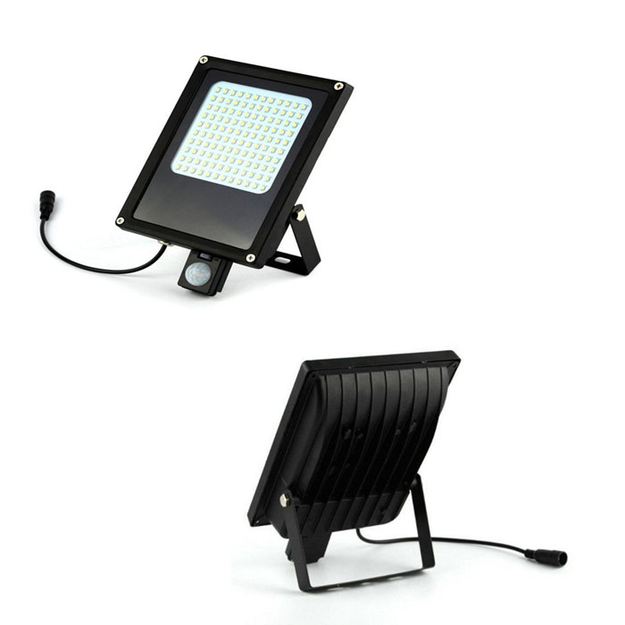 IP65 Waterproof 120 LED 15W Solar Flood Light with PIR Motion Sensor for Outdoor Garden