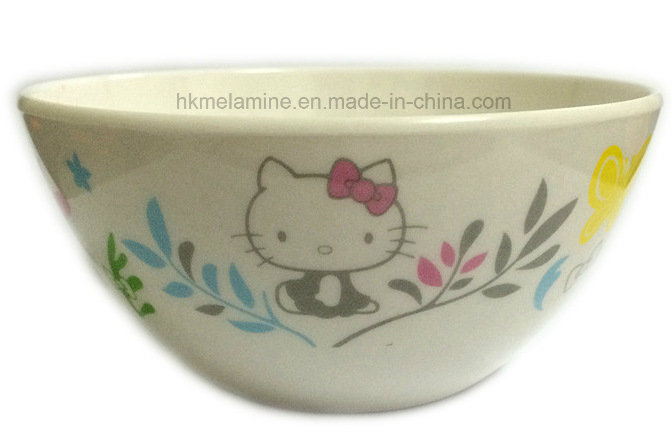 White Round Melamine Salad Bowl with Logo (BW7084)