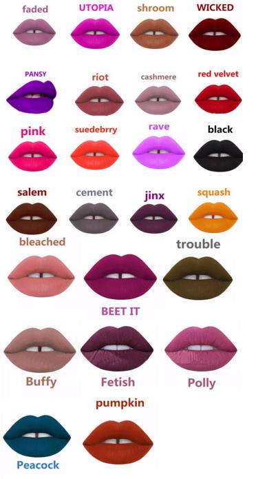 Makeup Lime Crime Velvetines Lip Gloss Lips Make up Velvetines Matte Lipstick Batom Cashmere Shroom Lipgloss Bleached Pansy Cosmetics