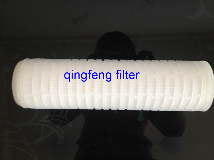 10'' 20 Inch PTFE Pleated Filter Cartridge 0.2um 0.45 Micron for Food & Beverage Industry