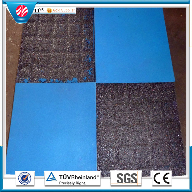 Recycle Kindergarten Rubber Mat Wearing-Resistant Rubber  Tile Colorful Rubber Paver