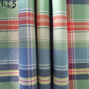 100% Cotton Poplin Yarn Dyed Fabric Rlsc50-12