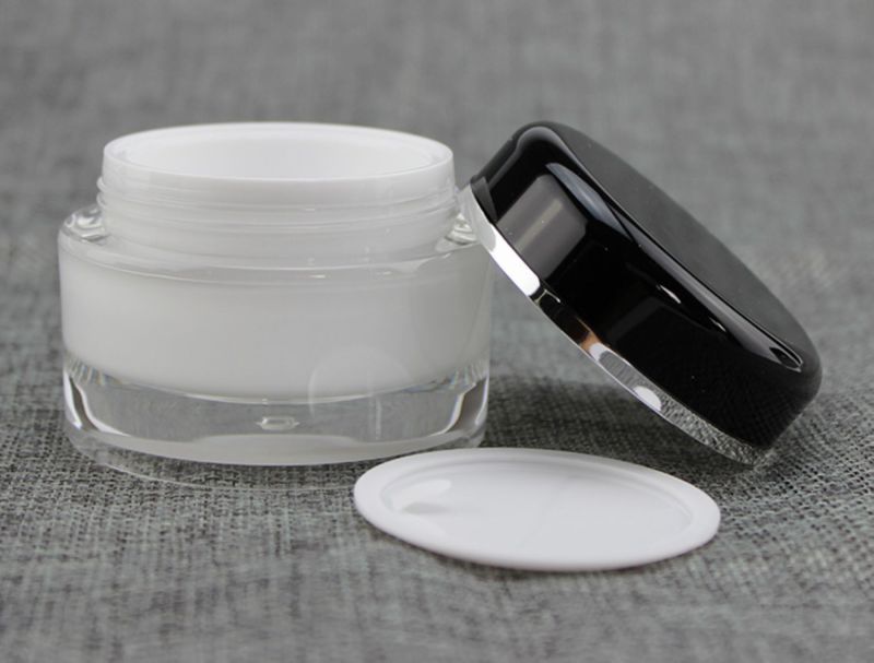 100g 200g Round PMMA Cosmetic Jar with Round Lid
