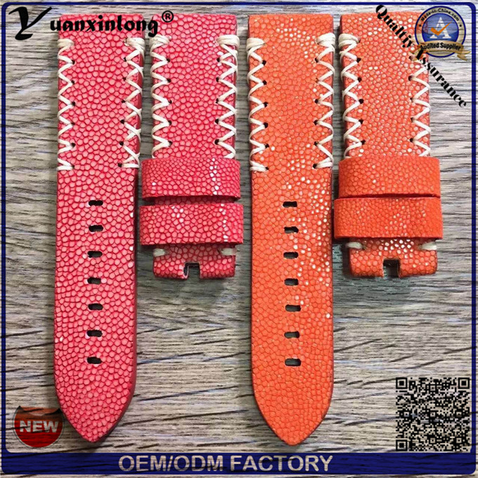 Yxl-756 High Quality Genuine Stingray Skin Leather Watch Strap